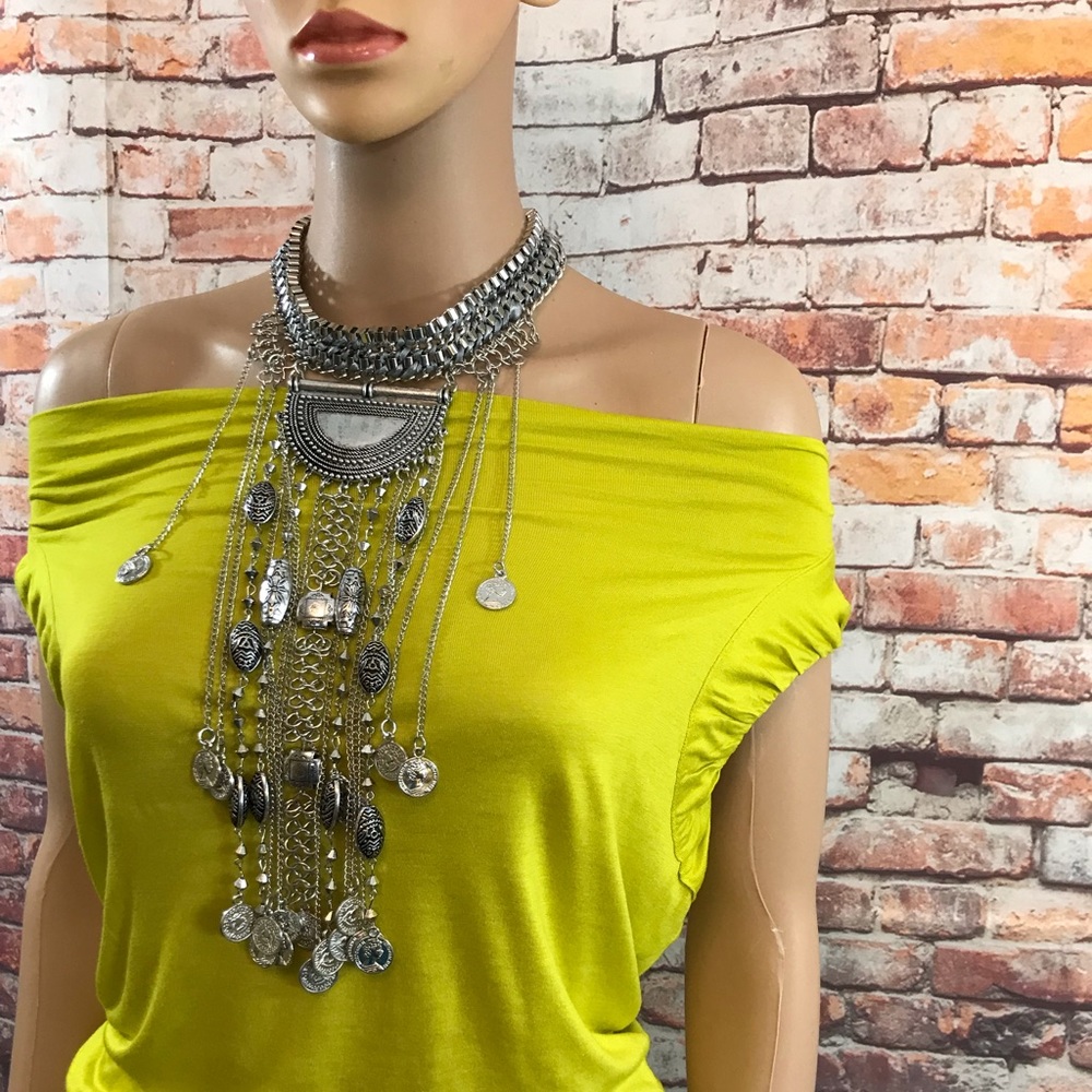Legacy Statement Bib Bohemian Necklace - Picture 2 of 8